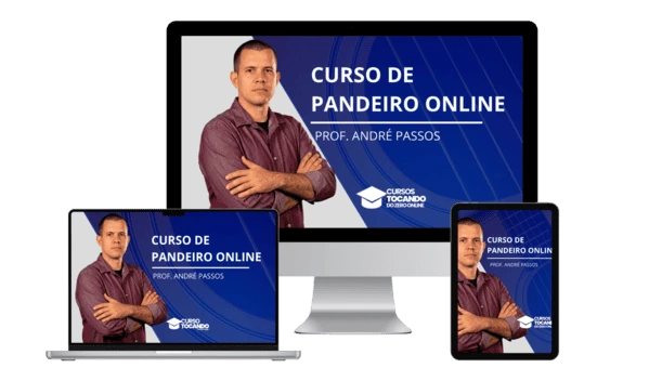 Pacote completo do curso de pandeiro online Tocando do Zero
